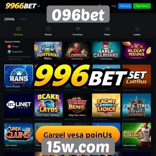 Opcões de jogos disponíveis na plataforma 096bet